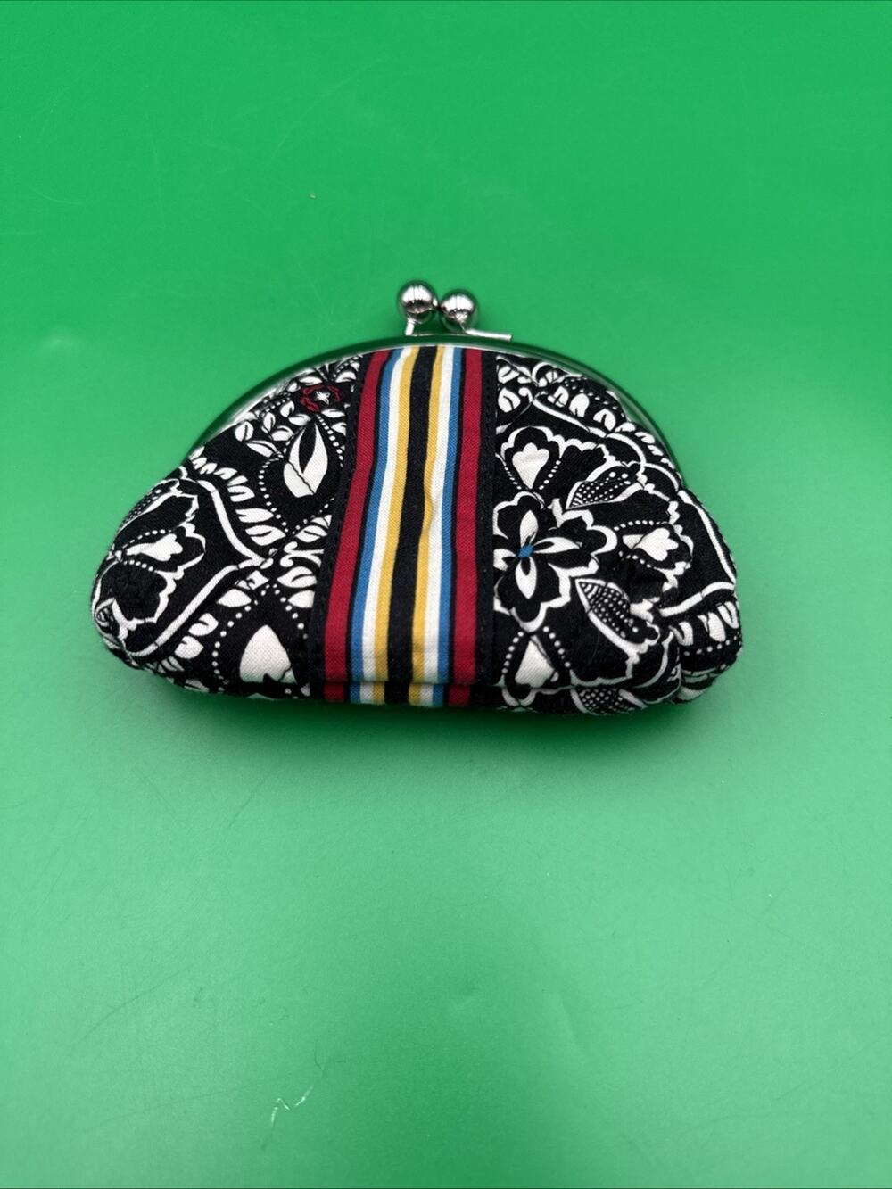 Vera Bradley Double Kiss Lock Kiss lock Coin Purse Wallet In Barcelona Retired